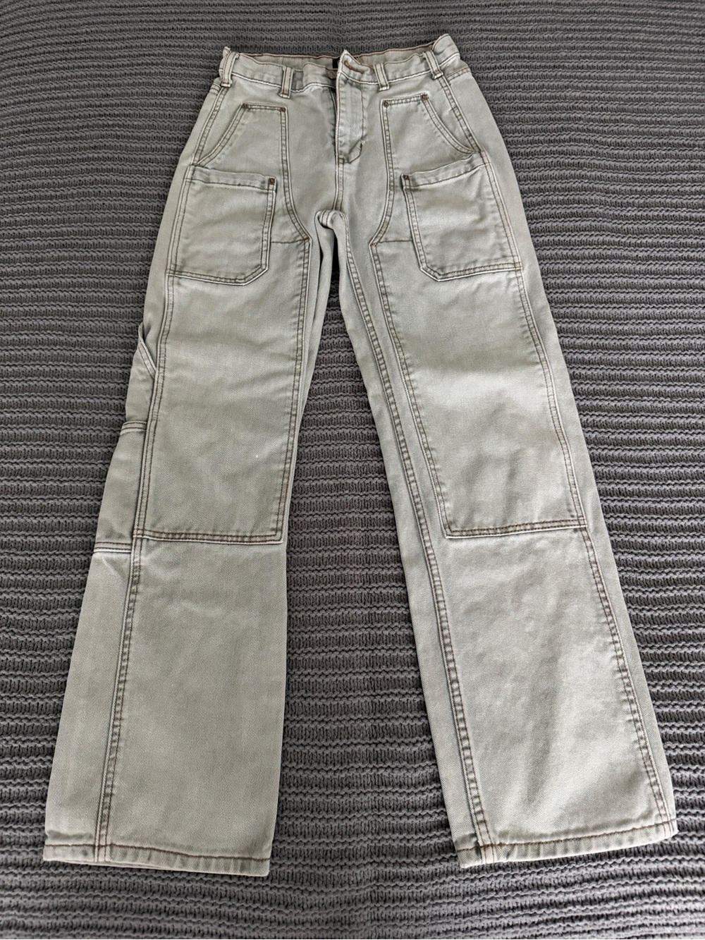 BDG Light Olive High-Rise Carpenter Jeans